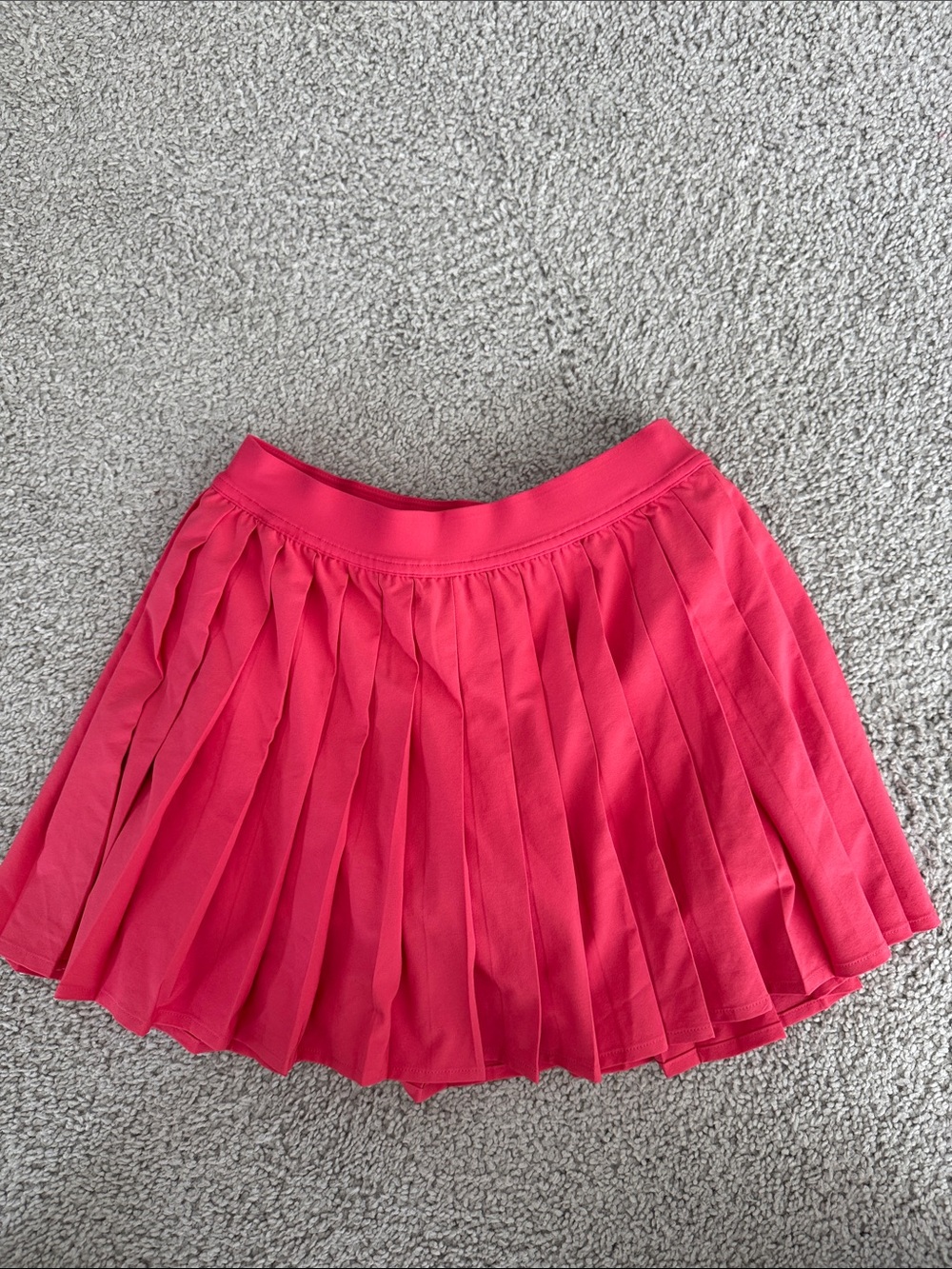 lululemon athletica Hot Pink Pleated Skater Skirt with shorts